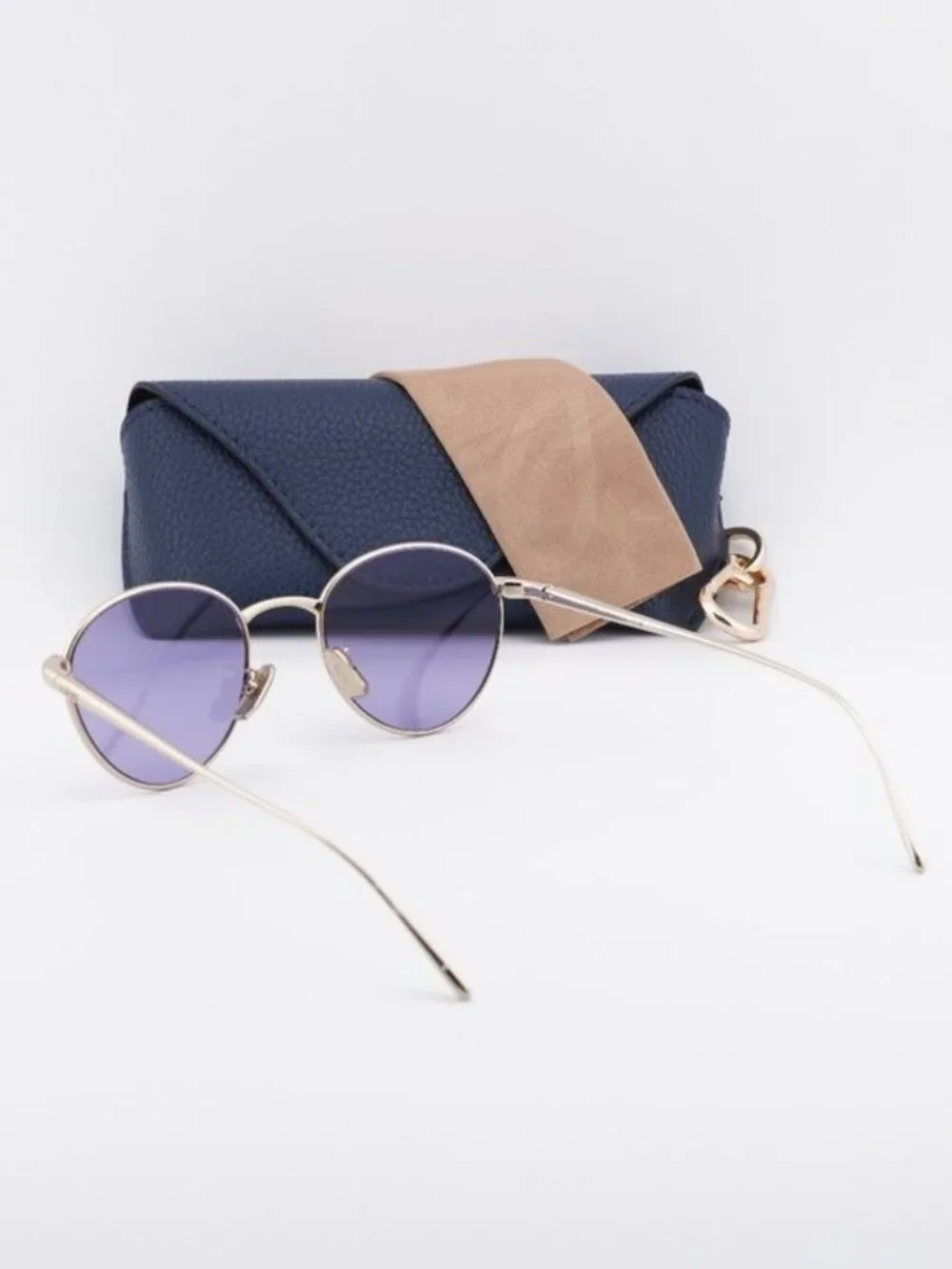 Loewe LW40152U 32Y Square Sunglasses – Gold\ Purple